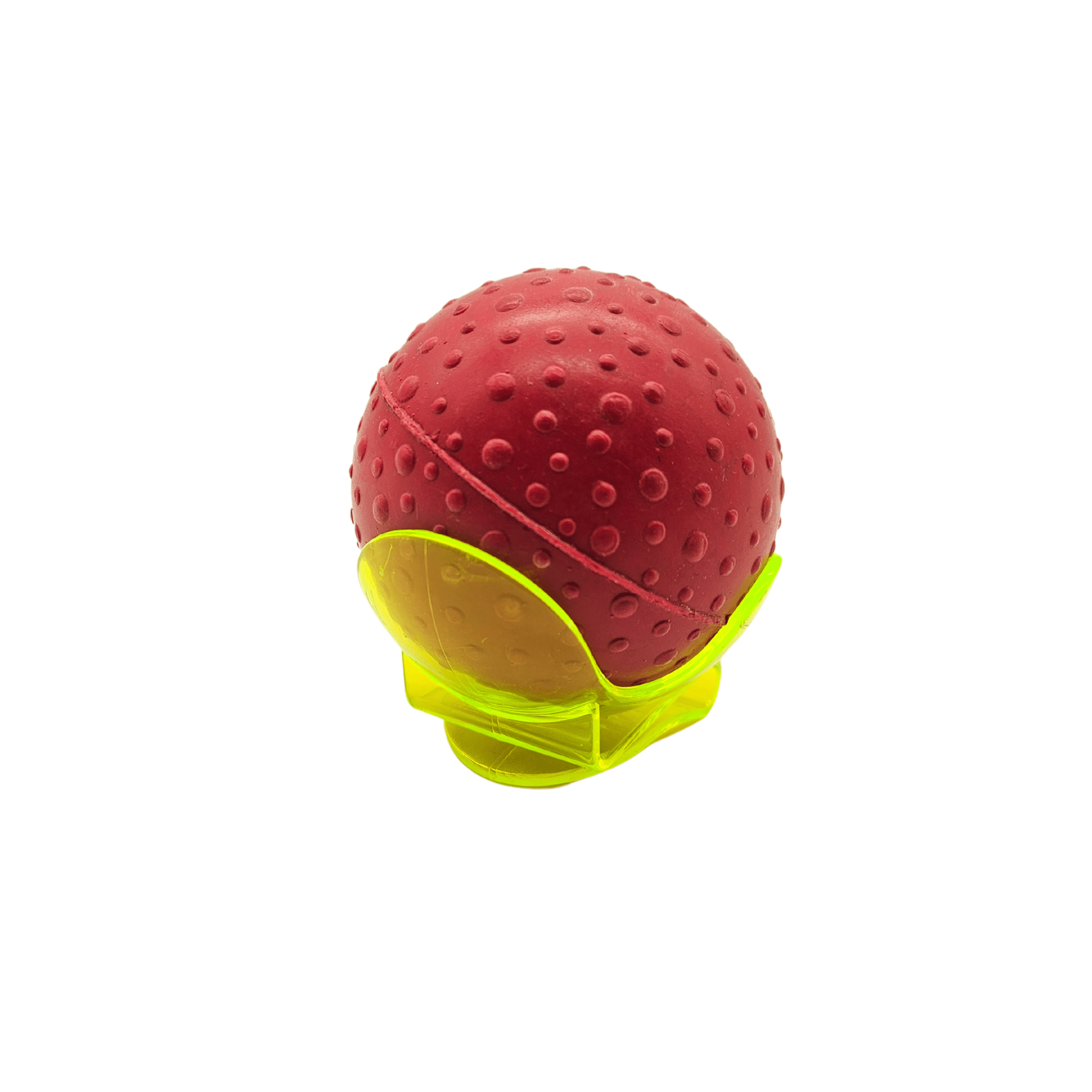 Tennisballhalter gelb mit rotem Ball