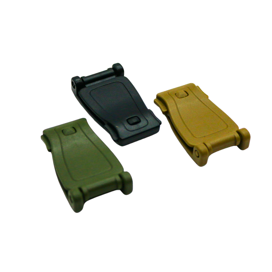 MOLLE System Verbinder 3 Farben freigestellt