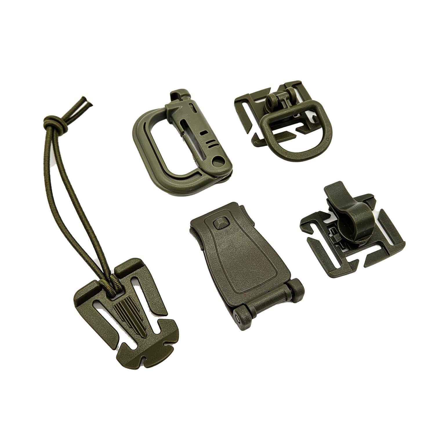 Molle Adapter 5er Set gruen