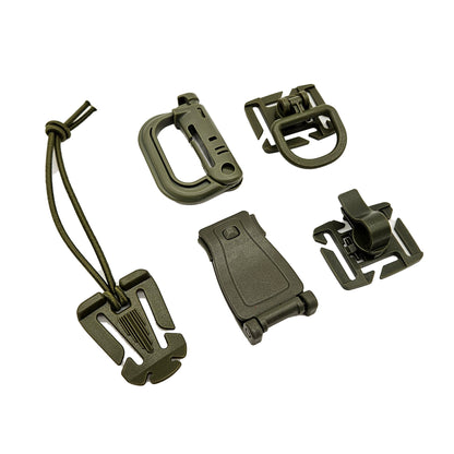 Molle Adapter 5er Set gruen